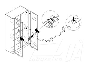 Шкаф для одежды "Sandbox" FLUTES