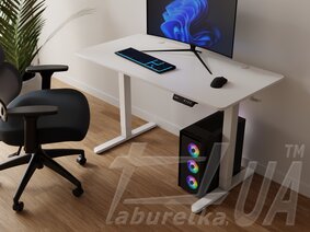 Стіл з регулюванням висоти білий "BST-02"