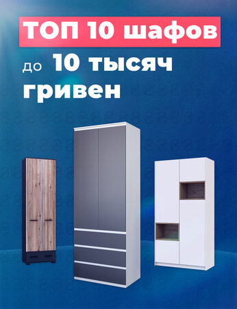 ТОП 10 шкафов до 10 тысяч гривен