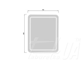 Зеркало TINA с LED-подсветкой