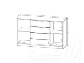 Комод KOM2D4S "Воркспейс | Workspace"