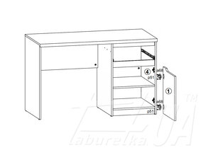 Стіл письмовий BIU/120 "Джулі"