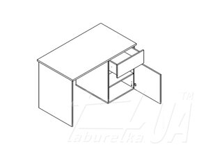 Стол письменный BIU120 "Лондон"