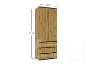 Шкаф 800/2100/570 "Идея"