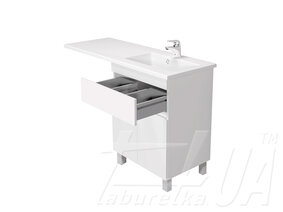 Тумба з умивальником крилом над пралкою "City White 60"