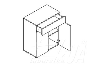 Комод KOM2D1S "Ребека"