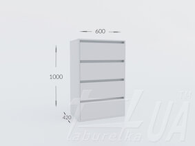 Комод К 1000/600/4Ш "Идея"