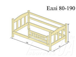Ліжко підліткове дитяче "Еллі"
