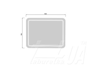 Зеркало TINA с LED-подсветкой