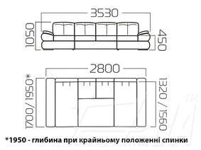 Угловой диван "Денвер П2"