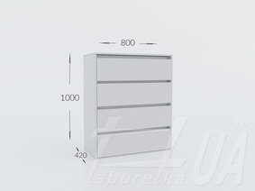 Комод К 1000/800/4Ш "Идея"
