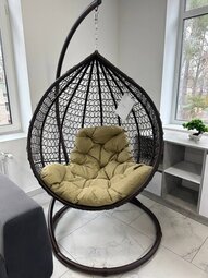 Кресло-кокон одноместный коричневый/койот Кресло-кокон одноместный коричневый/койот