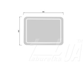 Зеркало TINA с LED-подсветкой