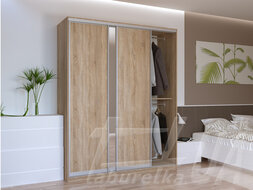 Шкаф купе "Сити Лайт" 180х225х60 см 3-дверный