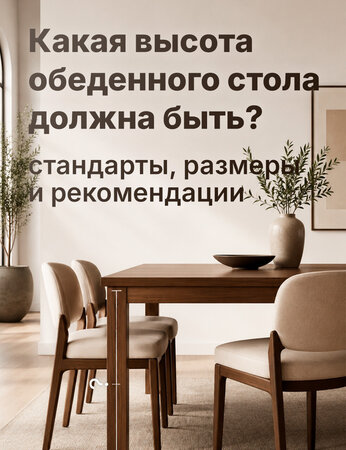 Какая должна быть высота кухонного стола