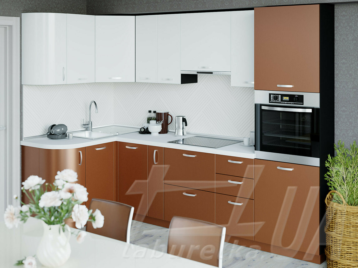 Кутова кухня "Anet Modern" Софт-Тач 1,34 x 2,82 м