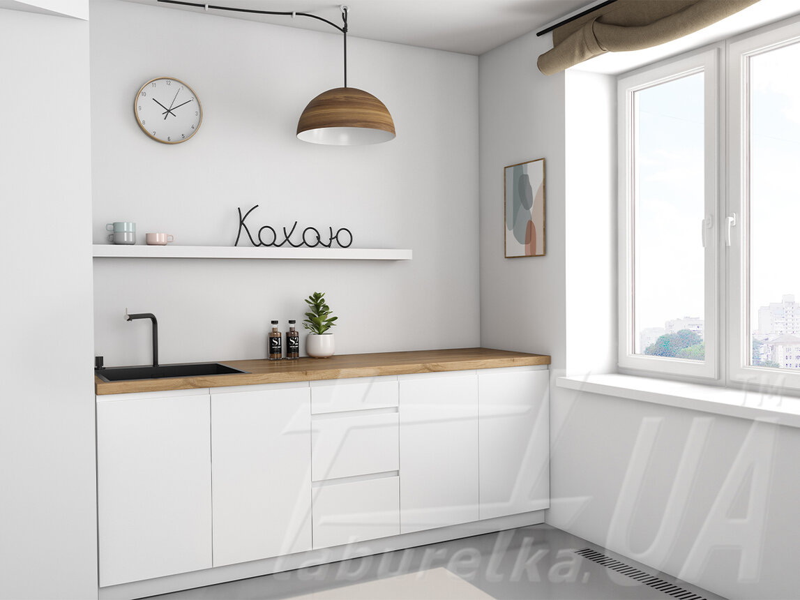 Кухня одноуровневая матовая "Interno" 2 м