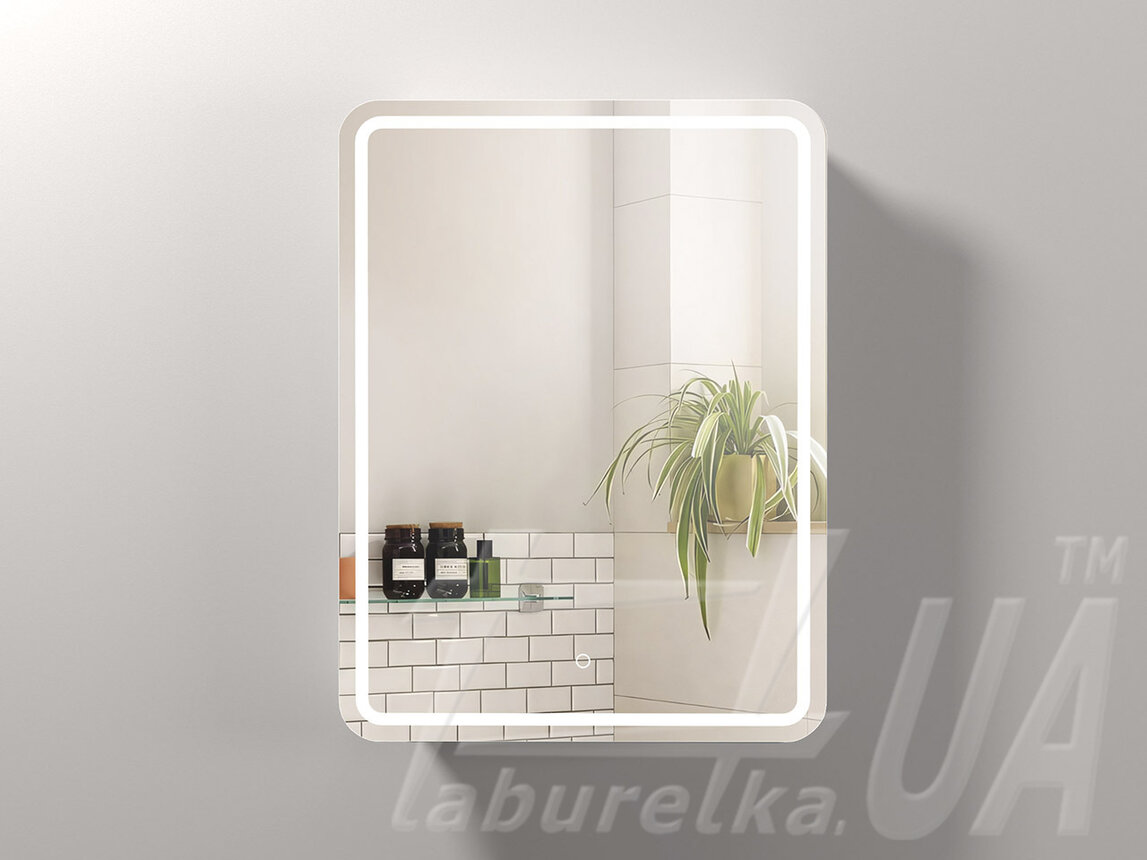 Зеркальный шкаф для ванной комнаты с LED-подсветкой "Oregon"