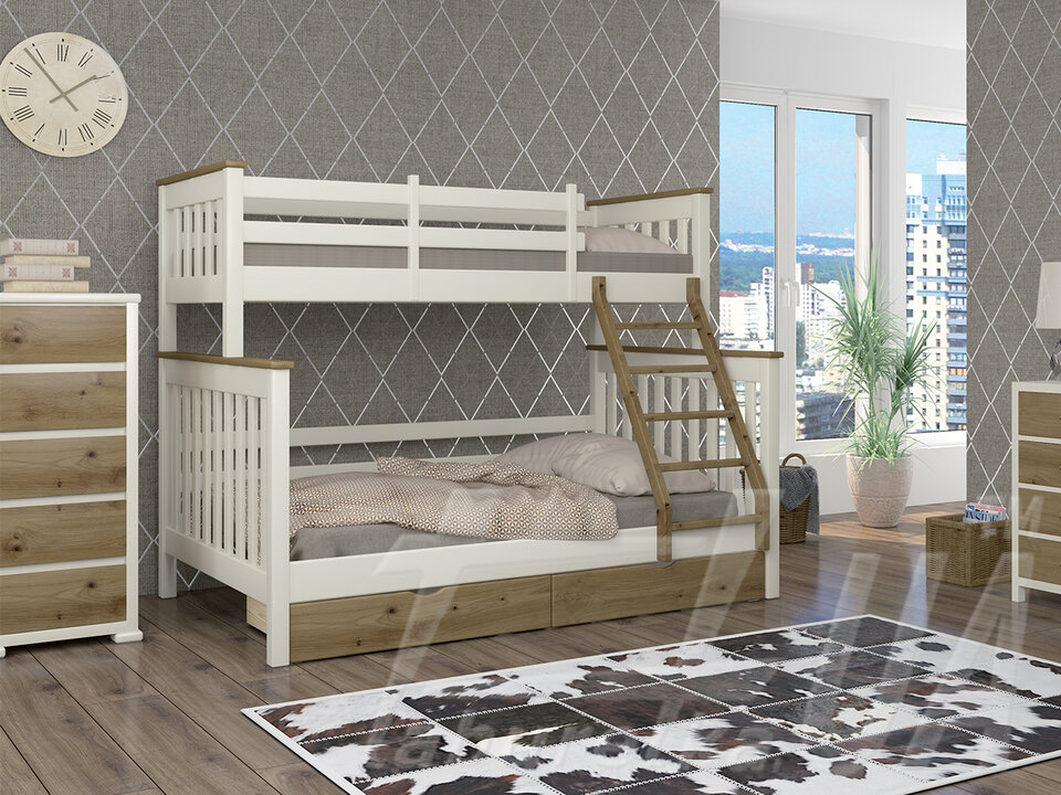 Семейная двухъярусная кровать "Скандинавия"