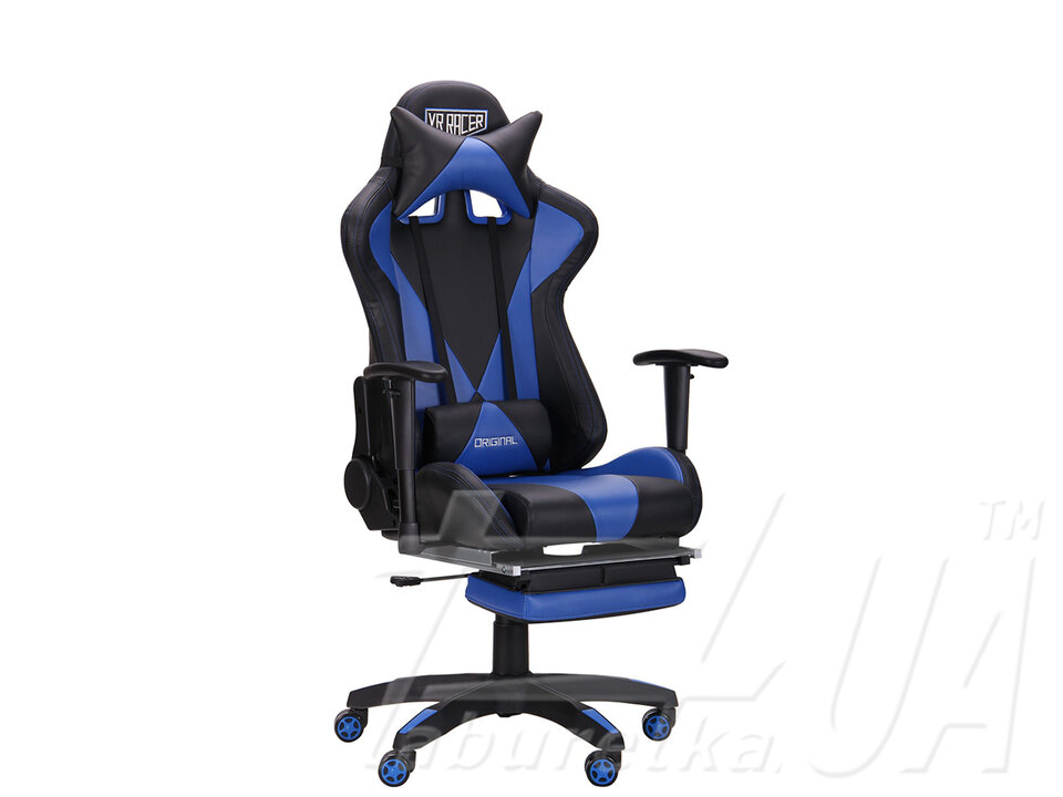 Крісло "VR Racer Magnus" (чорний/синій)