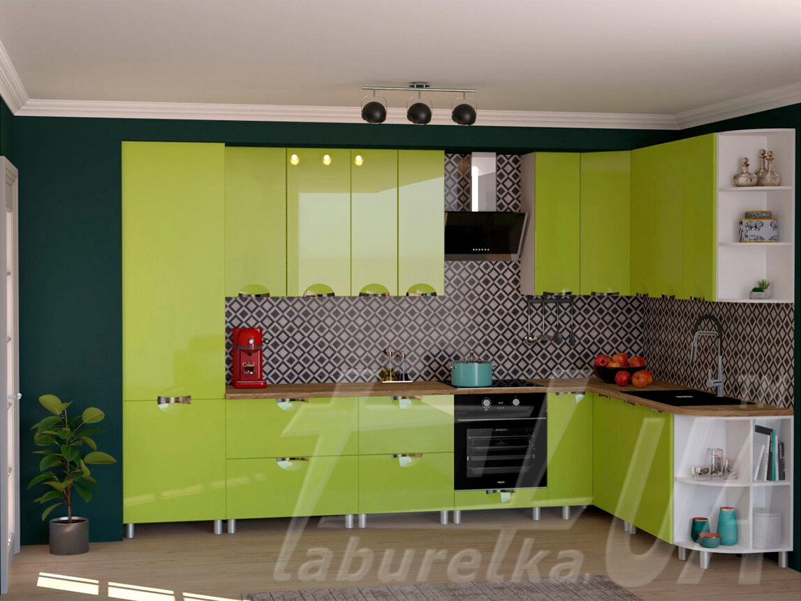 Угловая кухня "Адель Люкс" 3,5 х 2,1 м