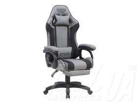 Крісло геймерське "VR Racer Textile Dyson" темно-сірий/чорний