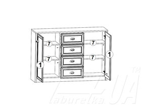 Комод KOM2D4S "Салерно"