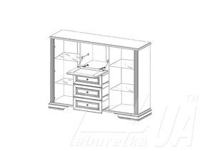 Комод 2W3S1B "Вайт"