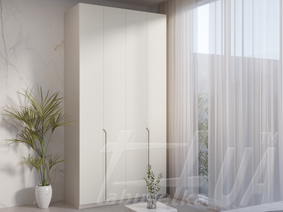 Розпашна шафа "ШР-4" 1300/2600/600; ДСП 2 Кашемiр 5981 BS+МДФ (мат.) Елегант Кремово-білий RAL 9001 из наличия