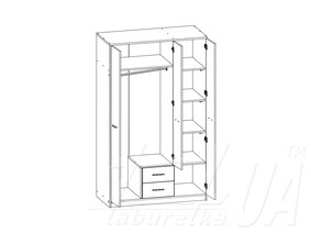 Шкаф SZF3D2S N "Непо"