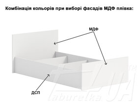 Ліжко односпальне "Тоскана"