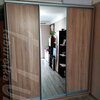 Шафа купе 2100х2400х600 3-дверна Дуб сонома/Венге