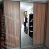Шафа купе 2100х2400х600 3-дверна Дуб сонома/Венге