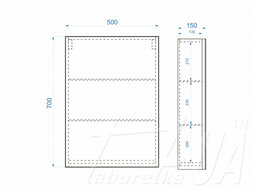 Зеркальный шкаф в ванную "Standard | Стандарт"
